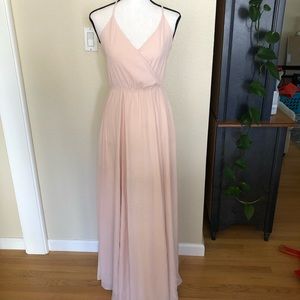 Lulus open back bridesmaids dress